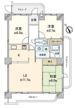 アーバンライフ栄 間取図(平面図) アーバンライフ栄 間取図(平面図)