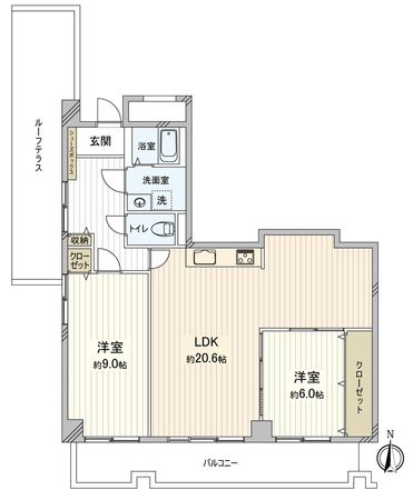 シャンボール康生 間取図(平面図) シャンボール康生 間取図(平面図)