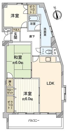 レジデンス本宿苑 間取図(平面図) レジデンス本宿苑 間取図(平面図)