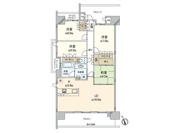 グリーンゲートレジデンス セントラルウイング 間取図(平面図) 間取図(平面図)