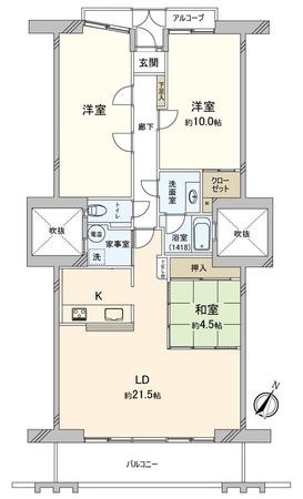 スペクトルティアラ宇頭 間取図(平面図)