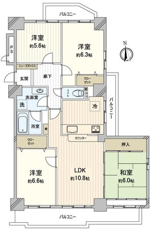 サーラシティ大樹寺 間取図(平面図) 間取図(平面図)