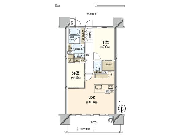エルグランデ岡崎城公園 間取図(平面図) 間取図(平面図)