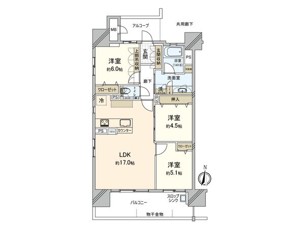 エルグランデ刈谷丸田町 間取図(平面図) エルグランデ刈谷丸田町 間取図(平面図)
