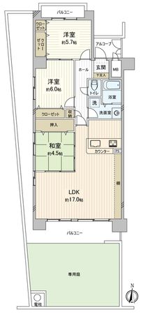 アリア32レジデンス 間取図(平面図)