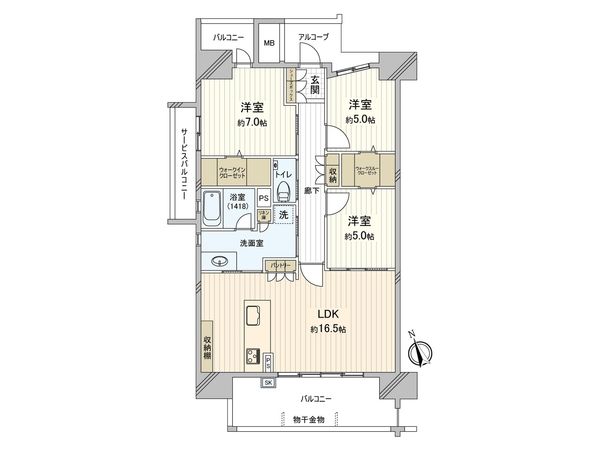 シティライフ岡崎パークウェイ 間取図(平面図) シティライフ岡崎パークウェイ 間取図(平面図)
