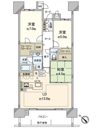 フェリカーサ明大寺 間取図(平面図) フェリカーサ明大寺 間取図(平面図)