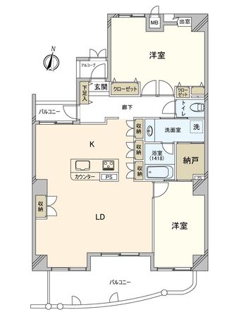 メープルタワー竜美ヶ丘 間取図(平面図) 間取図(平面図)
