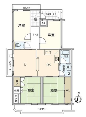 アーバンヒル形原 間取図(平面図) アーバンヒル形原 間取図(平面図)