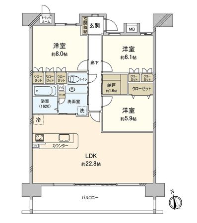 藤和シティホームズ戸崎元町 間取図(平面図) 藤和シティホームズ戸崎元町 間取図(平面図)