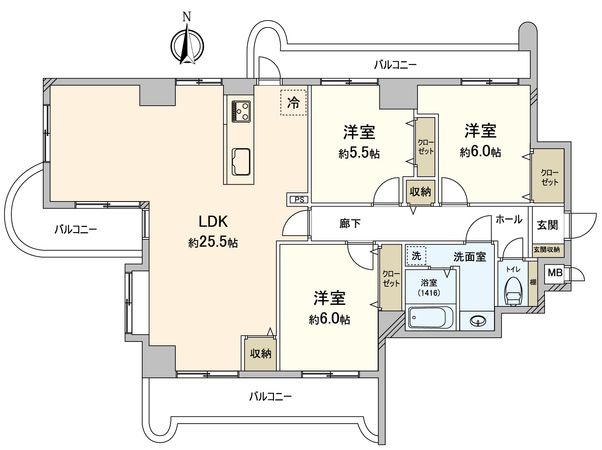 サンシティ美合ガーデン 間取図(平面図) サンシティ美合ガーデン 間取図(平面図)