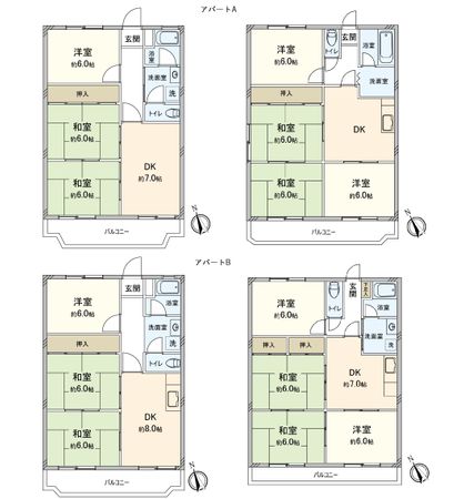 岡崎市矢作町字竊樹 間取図(平面図) 岡崎市矢作町字竊樹 間取図(平面図)