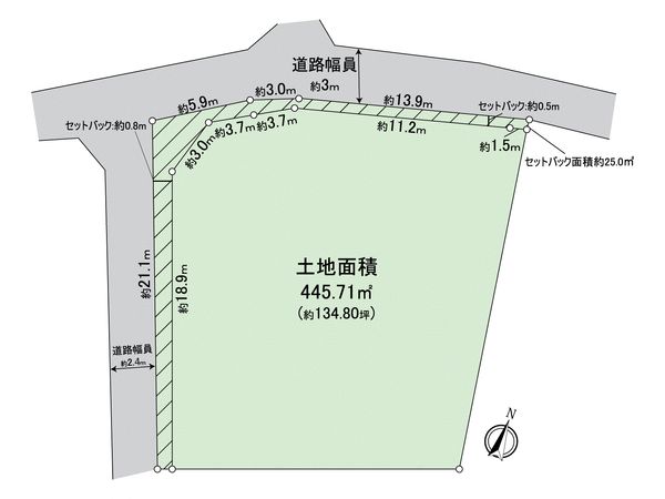 みよし市莇生町小金下 土地 区画図 区画図