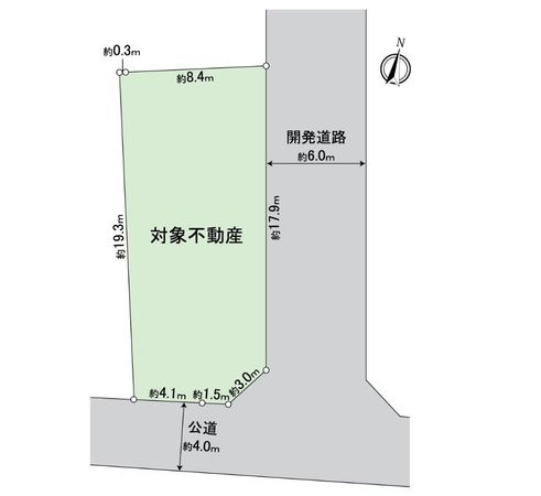 日進市赤池町箕ノ手 1-A区画 区画図 区画図