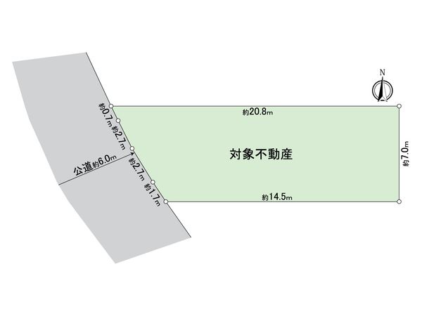 東郷町兵庫3丁目 6号地 地形図