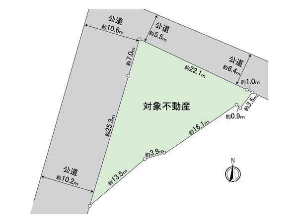 日進市本郷町鴻土 土地 区画図