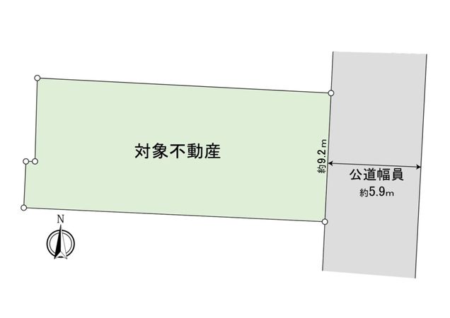 東区代官町 土地 区画図 東区代官町 土地 区画図