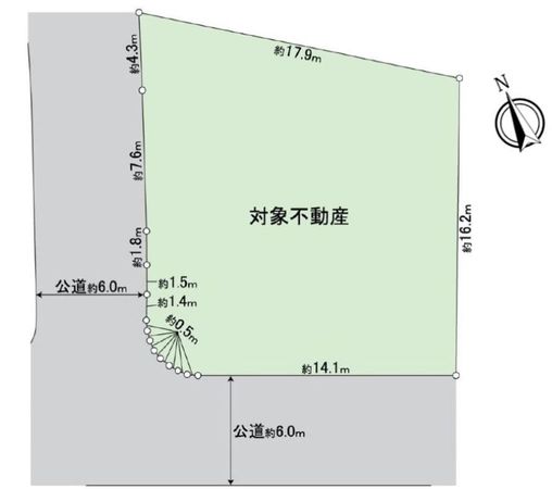 日進市五色園2丁目 土地 区画図