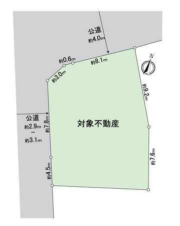 東郷町大字春木字中通屋敷 土地 区画図 東郷町大字春木字中通屋敷 土地 区画図
