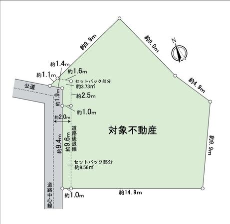 日進市折戸町高松 土地 区画図