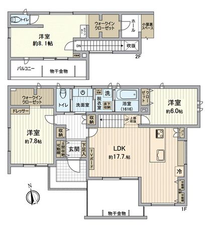 みよし市南台 戸建 間取図(平面図) みよし市南台 戸建 間取図(平面図)