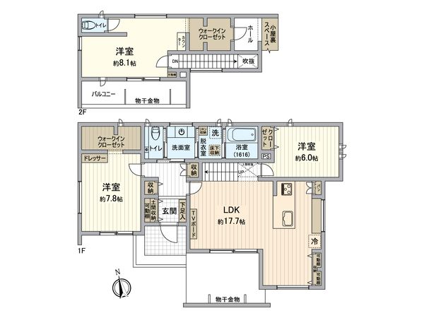 みよし市南台 戸建 間取図(平面図) みよし市南台 戸建 間取図(平面図)