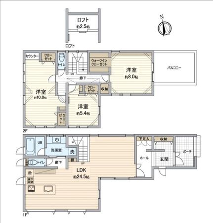 日進市栄2丁目 戸建 間取図(平面図) 間取図(平面図)