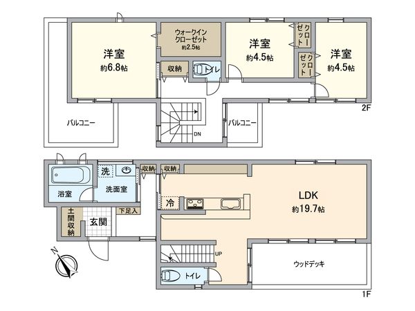東郷町和合ケ丘2丁目 戸建 間取図(平面図) 間取図(平面図)