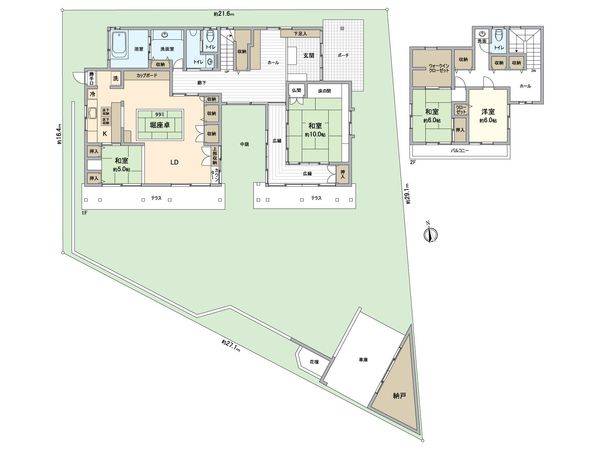 愛知郡東郷町大字和合字牛廻間 戸建 間取図(平面図) 愛知郡東郷町大字和合字牛廻間 戸建 間取図(平面図)