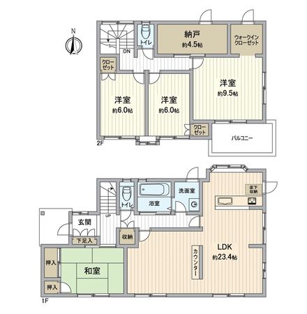 日進市岩崎町元井ゲ 戸建 間取図(平面図) 日進市岩崎町元井ゲ 戸建 間取図(平面図)