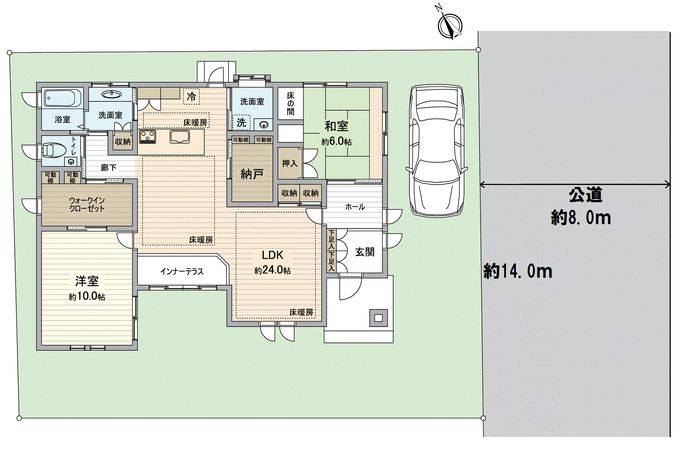 日進市藤塚6丁目 戸建 間取図(平面図)