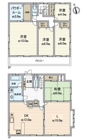 日進市東山7丁目 戸建 間取図(平面図) 日進市東山7丁目 戸建 間取図(平面図)