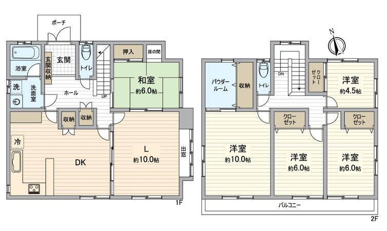日進市東山7丁目 戸建 間取図(平面図) 日進市東山7丁目 戸建 間取図(平面図)