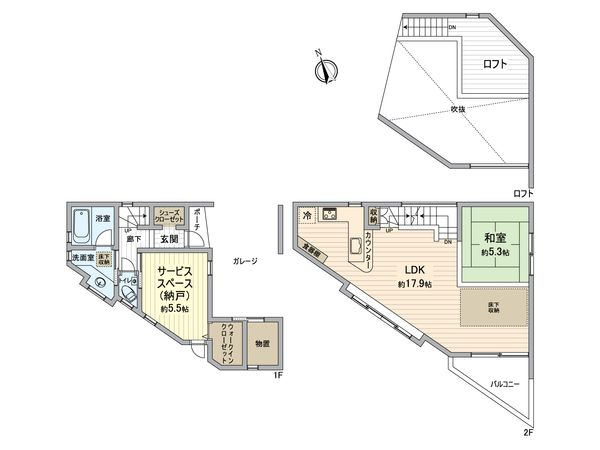 日進市竹の山5丁目 戸建 間取図(平面図) 日進市竹の山5丁目 戸建 間取図(平面図)
