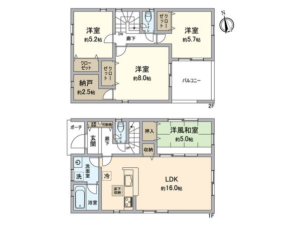 東郷町白鳥 第8 1号棟 間取図(平面図) 東郷町白鳥 第8 1号棟 間取図(平面図)
