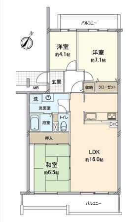 日進香久山杜の街 106号棟 間取図(平面図) 間取図(平面図)