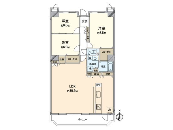 エルシエロ日進 天空の館 間取図(平面図) 間取図(平面図)