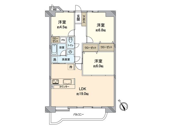 ダイアパレス日進 間取図(平面図) 間取図(平面図)