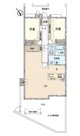 グローリアス香久山 間取図(平面図) 間取図(平面図)