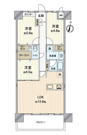 ファミール日進参番館 間取図(平面図)