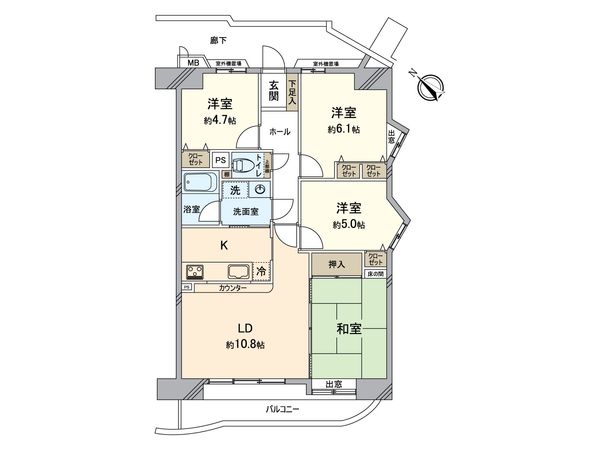 ダイアパレス日進 間取図(平面図) ダイアパレス日進 間取図(平面図)