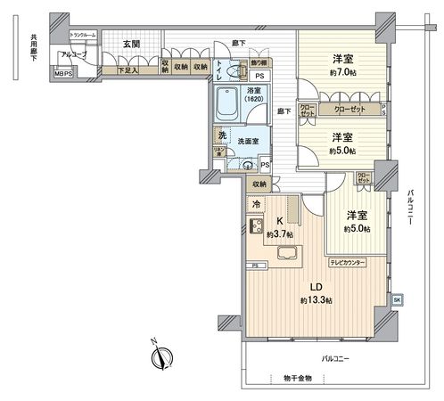 アルバックス日進 間取図(平面図)