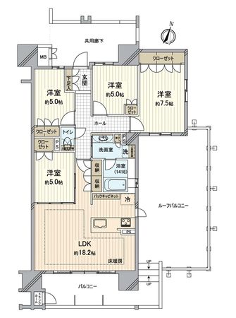 プラセシオン赤池ファースト 間取図(平面図) プラセシオン赤池ファースト 間取図(平面図)