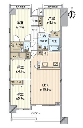 香久山パークスクエア ノースリッジ 間取図(平面図) 香久山パークスクエア ノースリッジ 間取図(平面図)