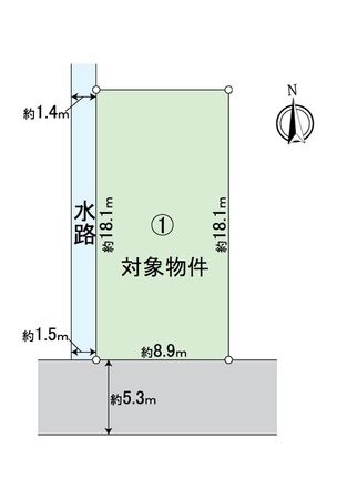 一宮市三条字山 1号地 区画図