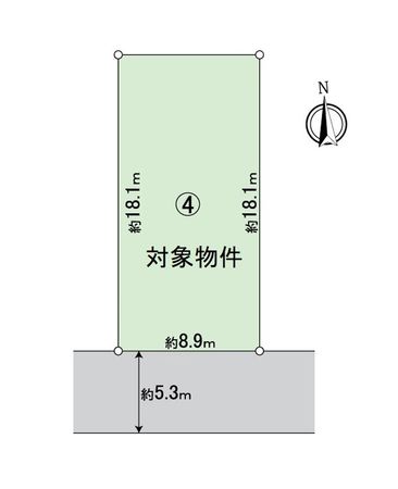一宮市三条字山 4号地 区画図 一宮市三条字山 4号地 区画図