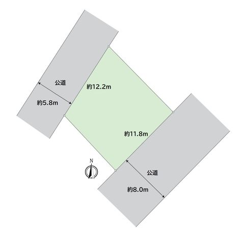 一宮市新生2丁目 土地 区画図