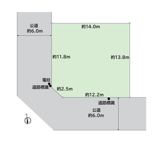 一宮市新生3丁目 土地 区画図 一宮市新生3丁目 土地 区画図