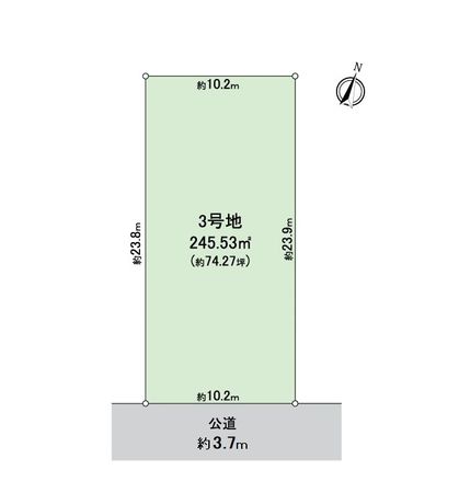 一宮市大和町妙興寺 3号地 区画図
