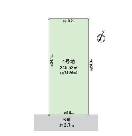 一宮市大和町妙興寺 4号地 区画図